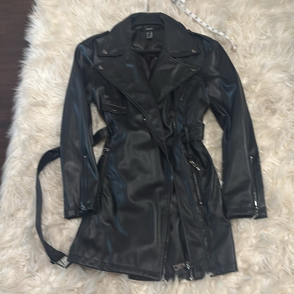 Forever 21 PU leather trench size XS - Picture 1 of 6